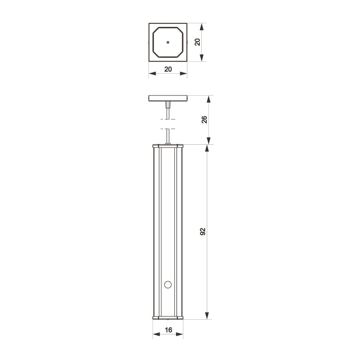 Pendente Canto Madeira Maciça Esmeralda Led 36w 4000lm Bivolt - 7