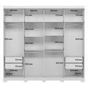 Ver imagem 6 de Guarda-roupa 8 Portas 4 Gavetas Master New com Pés