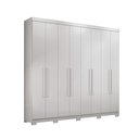 Ver imagem 3 de Guarda-Roupa 8 Portas 4 Gavetas Master New com Pés Branco