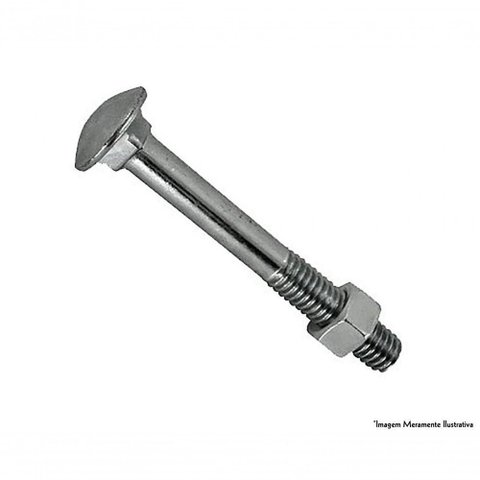 Parafuso Frances Zinc C/porca C 5/16equot;x4equot; 100p