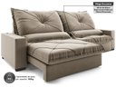 Ver imagem 4 de Sofá Retrátil e Reclinável 2,80m Vogue Veludo Cristal - Netsofas - Fendi