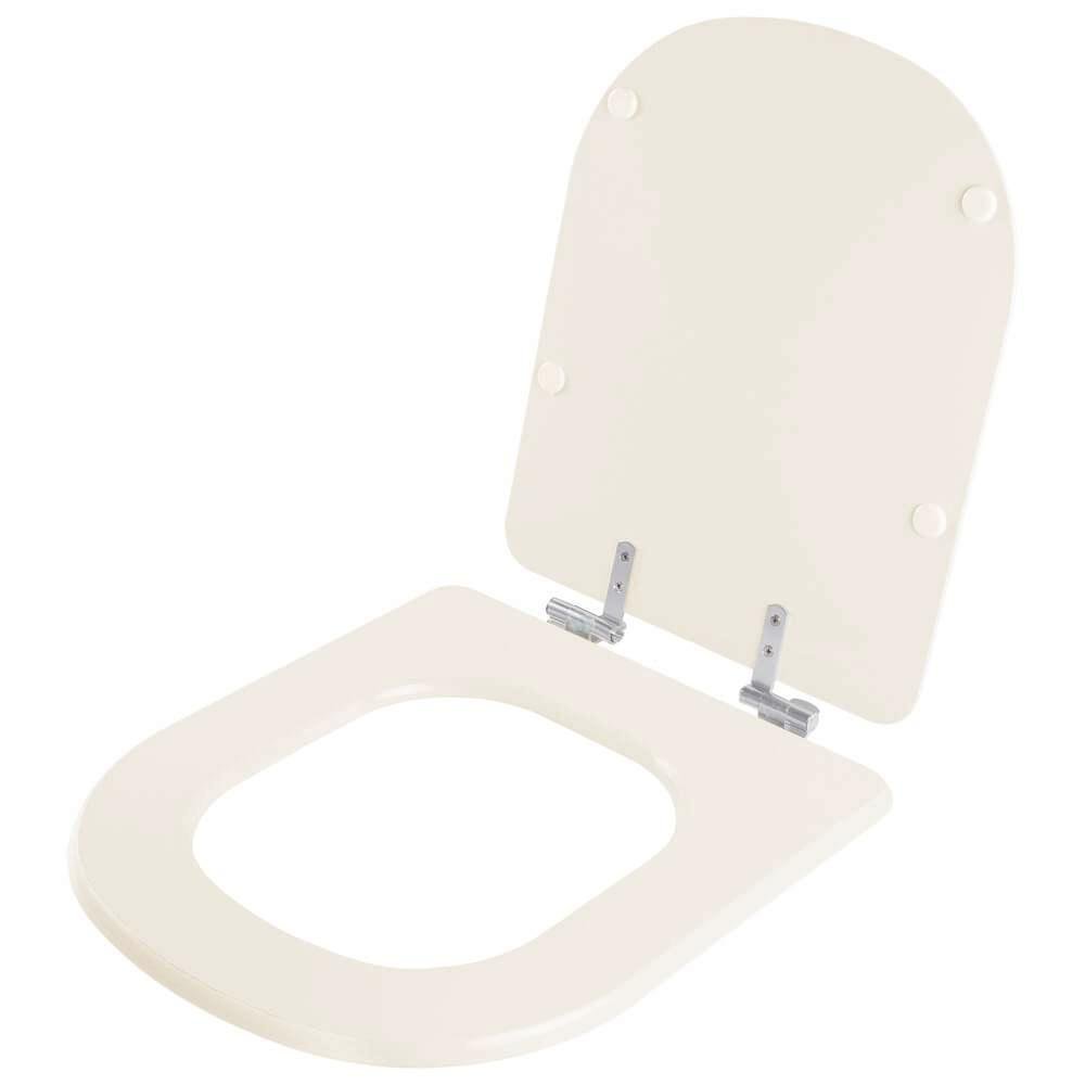 Assento Sanitário Laqueado Soft Close Flox Marfim (Bege) para vaso Fiori - 2