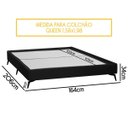 Ver imagem 4 de Base Cama Box Orgânica Montreal 164x206cm Queen Size Bouclê - Sofa Store:bouclê Preto