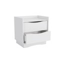 Ver imagem 5 de Mesa de Cabeceira 52cm x 54cm 2 Gavetas Branco