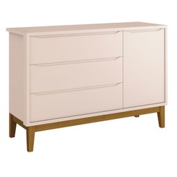 Quarto De Bebê Completo Berço Guarda Roupa e Cômoda - Classic New - 4