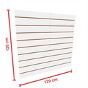 Ver imagem 2 de Painel Canaletado Painel Expositores Chapa Canaletada Branco