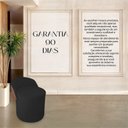 Ver imagem 4 de Puff Orgânico Redondo com Encosto Luxo Composé Corino e Suede para Sala e Recepção:peto