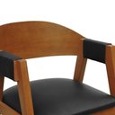 Ver imagem 5 de Conjunto de Mesa e Cadeiras Organik 10 Lugares Tampo em MDF Corano Preto 250x127,5cm