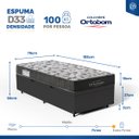 Ver imagem 7 de Cama Box Baú com Colchão Ortopédico Ortobom de Espuma D33 Iso 100 Solteiro 78cm