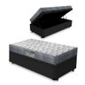 Cama Box Baú Solteiro + Colchão D33 Ortobom Iso 100 78cm - 1
