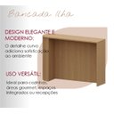 Ver imagem 5 de Balcão Gourmet 144cm Mdf Bancada com Canto Arredondado Decorativa