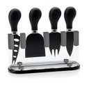 Ver imagem 1 de Conjunto de 4 Facas para Queijo Kenya Preto