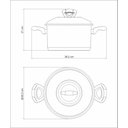 Ver imagem 4 de Caçarola Tramontina Solar Baquelite Funda em Aço Inox Fundo Triplo com Tampa Alças de Baquelite 24 C