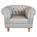 Ver imagem 2 de Kit 2 poltronas Chesterfield Capitonê Duque Corano Bege Decoração, Recepção, Salas de Tv e Estar