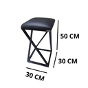 Ver imagem 3 de Banqueta Estrutura Ferro Baixa:preto