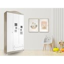 Ver imagem 1 de Guarda-roupas 3 Portas com Acrílico Melzo