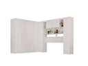 Ver imagem 2 de Guarda-Roupa Casal Modulado de Canto 9 Portas 2 Gavetas Multimóveis Branco