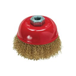 Escova Latonada Tipo Copo 100 mm com Rosca M14 kit 2 Unidades - 1