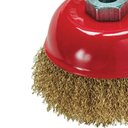 Ver imagem 2 de Escova Latonada Tipo Copo 100 mm com Rosca M14 kit 2 Unidades