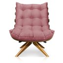 Ver imagem 4 de Kit 01 Poltrona e 01 Puff Giratório Costela Base