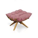 Ver mais imagens de Kit 01 Poltrona e 01 Puff Giratório Costela Base