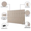 Ver imagem 5 de Cabeceira King 192cm Boucle Estofada Design Moderno para Quarto Linea