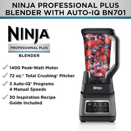 Ninja Bn701 Liquidificador Profissional Plus 1400w, Cinza Escuro - 7