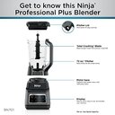 Ver imagem 2 de Ninja Bn701 Liquidificador Profissional Plus 1400w, Cinza Escuro