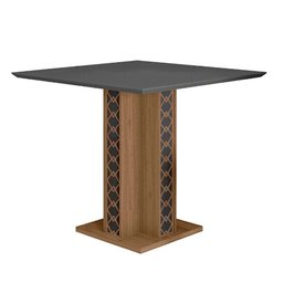 Mesa para Sala de Jantar 90cm Quadrada Tampo Chanfrado Isis Poliman - 1