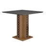 Mesa para Sala de Jantar 90cm Quadrada Tampo Chanfrado Isis Poliman - 1
