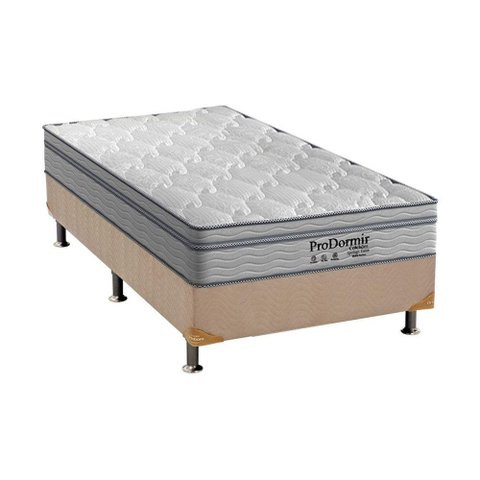 Cama Box Solteiro: Colchão Molas Ensacadas Probel MasterPocket ProDormir Springs Luxo + Base CRC