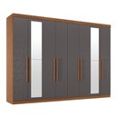 Ver imagem 3 de Guarda-roupa 8 Portas 4 Gavetas Master New com Espelho