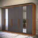 Ver imagem 2 de Guarda-roupa 8 Portas 4 Gavetas Master New com Espelho