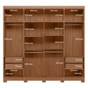 Ver imagem 6 de Guarda-Roupa Casal com Espelho e Pés 8 Portas 4 Gavetas Master New Bege/Jatobá/Areia