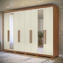Ver imagem 2 de Guarda-roupa 8 Portas 4 Gavetas Master New com Espelho e Pés