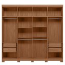 Ver mais imagens de Guarda-roupa 8 Portas 4 Gavetas Master New com Espelho e Pés