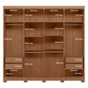 Ver imagem 5 de Guarda-Roupa Casal com Espelho e Pés 8 Portas 4 Gavetas Master New Marrom/Jatoba