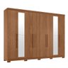 Guarda-roupa 8 Portas 4 Gavetas Master New com Espelho e Pés - 3