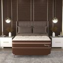 Ver mais imagens de Conjunto Cama Casal Taurus 1,38x1,88x0,67 Montreal Marrom
