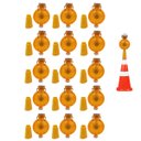 Ver imagem 1 de Sinalizador Solar Viario Led para Cone Kit 15 Unidades Automatico Segurança Rua Estrada Rodovia Obra