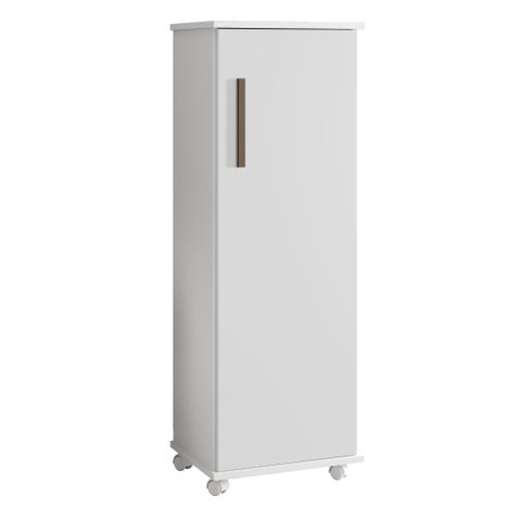 Armário Multiuso Olinda 1 Porta 4 Prateleiras:branco