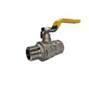 Ver imagem 7 de Válvula Esfera Macho X Fêmea 1.1/2 Gás Passagem Plena Alavanca Ivm Italy Latão Niquelado Gpn20 Pn40