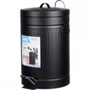 Ver imagem 1 de Lixeira Retro Preta 12 Litros Kala - 246203