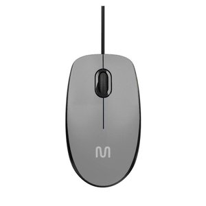 Mouse com Fio Mf400 Clique Silencioso Conexão Usb 1200dpi Cabo de 180cm 3 Botões Cinza Multi Cinza