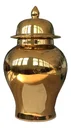 Ver imagem 1 de Vaso Dourado Decorativo Porcelana Chinesa 35x20