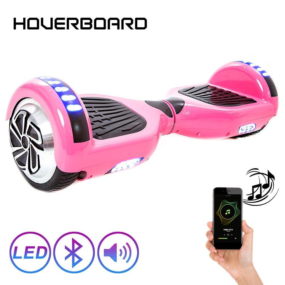 Hoverboard 6,5 Polegadas Rosa Hoverboard Scooter Elétrico - 1