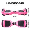 Ver imagem 4 de Hoverboard 6,5 Polegadas Rosa Hoverboard Scooter Elétrico