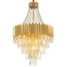 Lustre Pendente Nitrolux Ltr-008 E14x12 Cristal Dourado Bivolt - 1