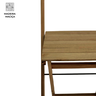 Conjunto com 4 Banquetas Dobráveis em Eucalipto: Mel - 9
