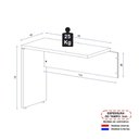 Ver imagem 5 de Mesa Auxiliar para Escritório Yaris Yar9045 Office 90cm Marrom/preto